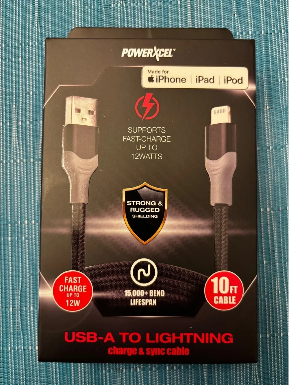 Powerxcel 3 Piece iPhone/iPad/iPod Charger Bundle USB-A To Fast